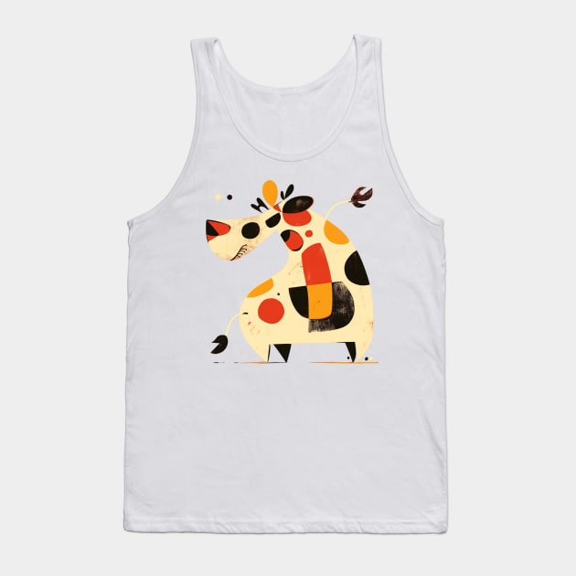 Picasso Style Dancing Cow Tank Top by UKnowWhoSaid